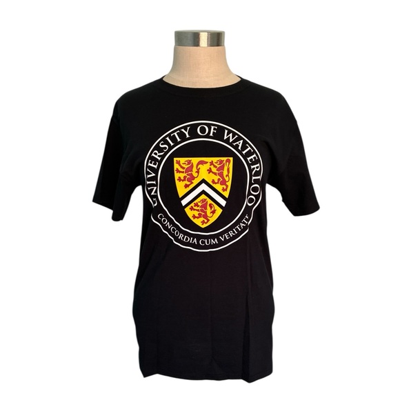 Fruit of the Loom Black University T-Shirt - Picture 7 of 8